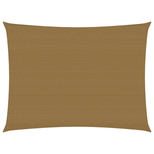 vidaXL Aurinkopurje 160 g/m² harmaanruskea 3,5x4,5 m HDPE