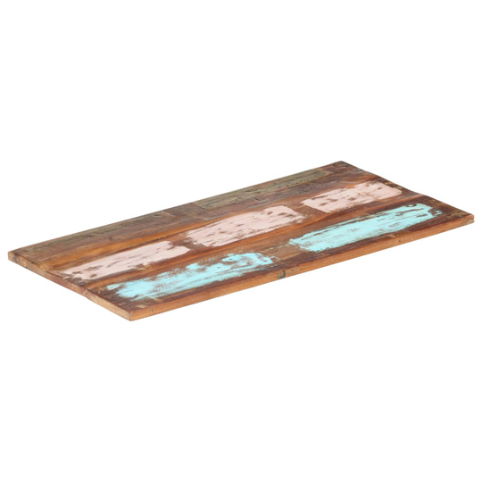 vidaXL Suorakulmainen pöytälevy 60x100 cm 25-27 mm täysi kierrätyspuu