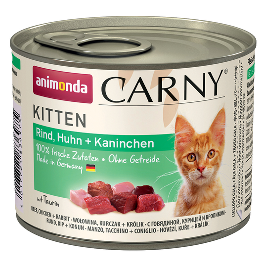 Animonda Carny Kitten 6 x 200 g - nauta, kana & kani