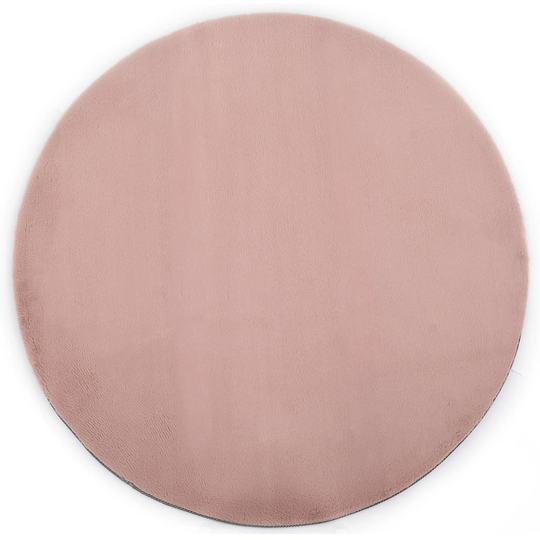 vidaXL Matto 80 cm jäniksen tekonahka vanha pinkki