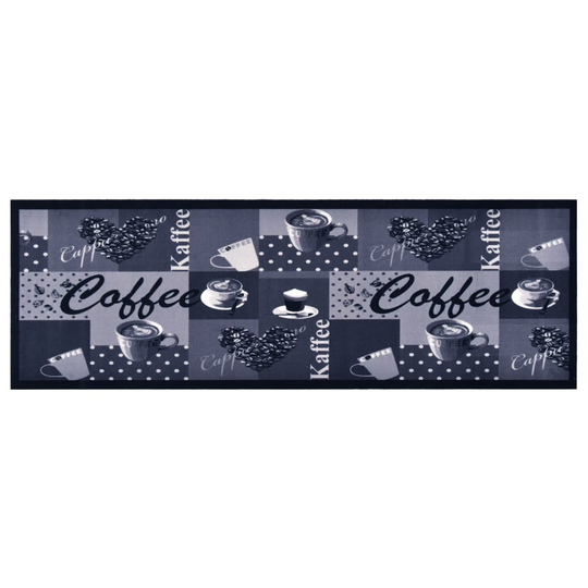 vidaXL Keittiön pestävä lattiamatto Coffee sininen 60x300 cm