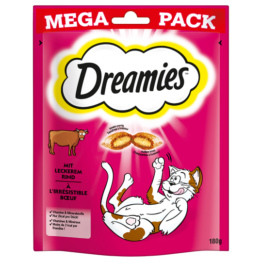 Dreamies-kissanherkut erikoishintaan! - Big Pack: nauta (180 g)