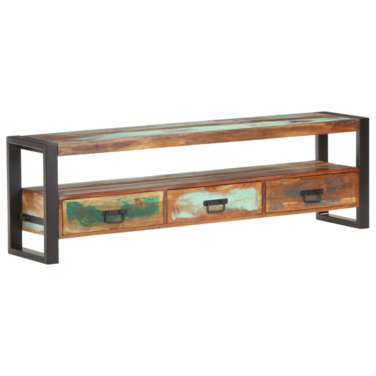 vidaXL TV-taso 150x30x45 cm kierrätetty täyspuu