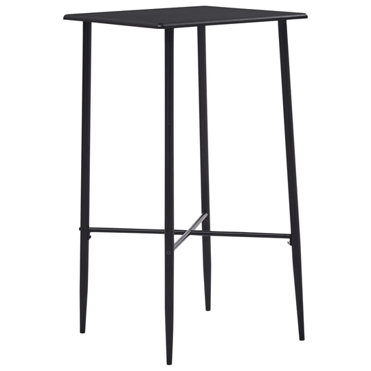 vidaXL Baaripöytä musta 60x60x111 cm MDF