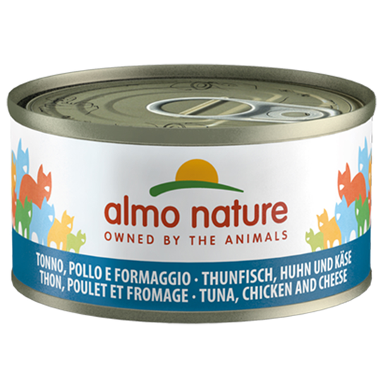 Almo Nature Legend kissanruoka 24 x 70 : 20 + 4 kaupan päälle! - tonnikala, kana & juusto