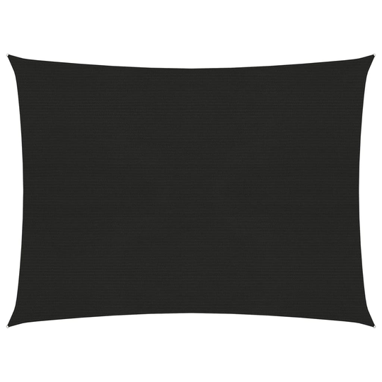 vidaXL Aurinkopurje 160 g/m² musta 2x3,5 m HDPE