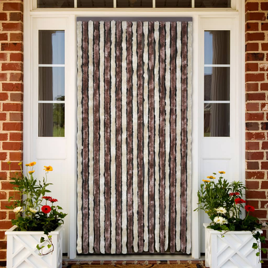 vidaXL Hyönteisverho beige ja vaaleanruskea 56x200 cm Chenille