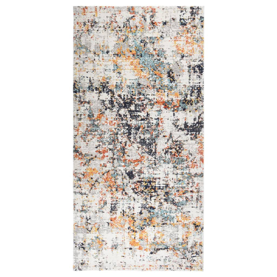 vidaXL Ulkomatto litteä kudos 100x200 cm monivärinen