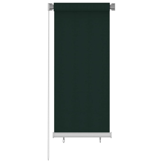 vidaXL Rullaverho ulkotiloihin 60x140 cm tummanvihreä HDPE