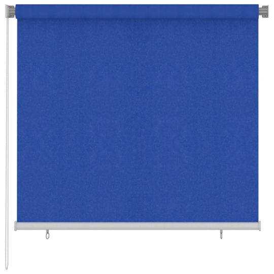 vidaXL Rullaverho ulkotiloihin 160x140 cm sininen HDPE