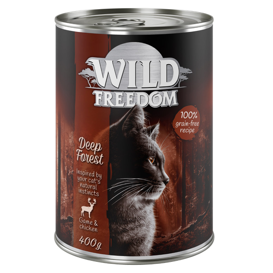 Wild Freedom Adult 6 x 400 g - Deep Forest - peura & kana