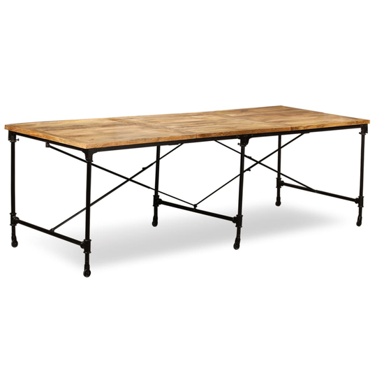 vidaXL Ruokapöytä kiinteä mangopuu 240 cm