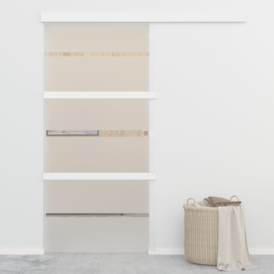 vidaXL Liukuovi soft-stopeilla ESG-lasi 102,5x205 cm hopea