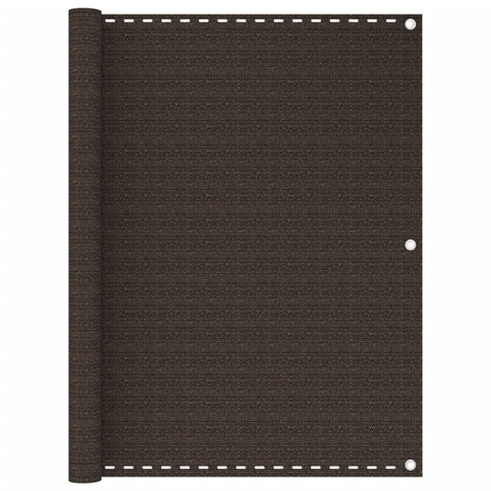 vidaXL Parvekkeen suoja ruskea 120x400 cm HDPE