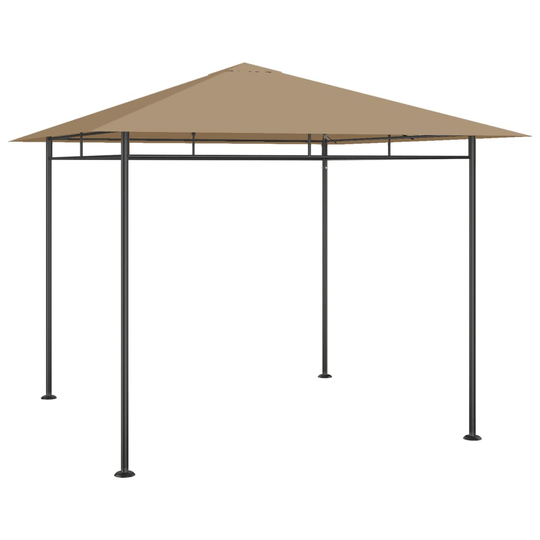 vidaXL Huvimaja 3x3x2,7 m harmaanruskea 180 g/m²