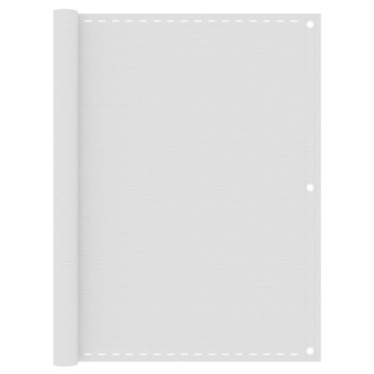 vidaXL Parvekkeen suoja valkoinen 120x300 cm HDPE