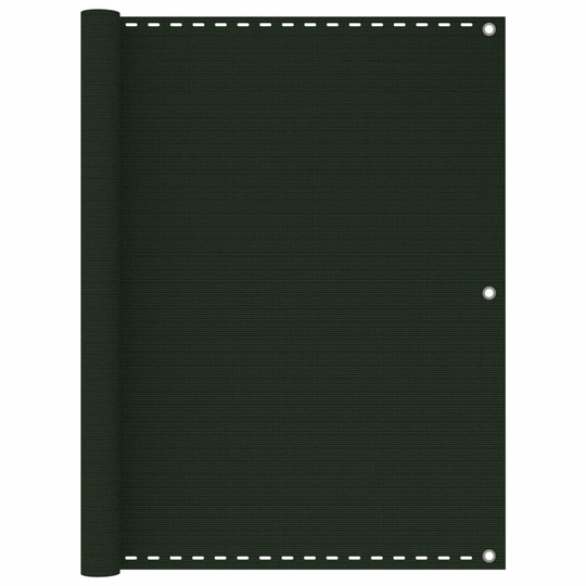 vidaXL Parvekkeen suoja tummanvihreä 120x300 cm HDPE