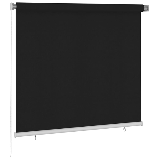vidaXL Rullaverho ulkotiloihin 160x140 cm musta
