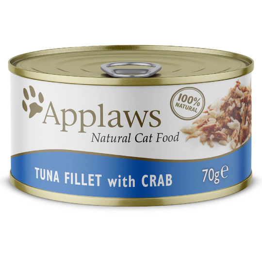 Applaws in Broth -kissanruoka 6 x 70 g - tonnikala & rapu
