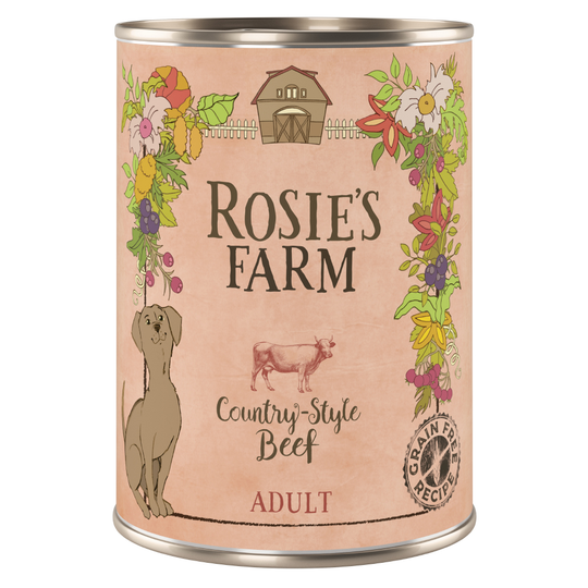 Rosie's Farm -säästöpakkaus 24 x 400 g - nauta