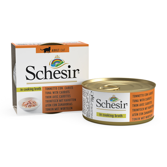 Schesir in Broth 6 x 70 g - tonnikala & porkkana