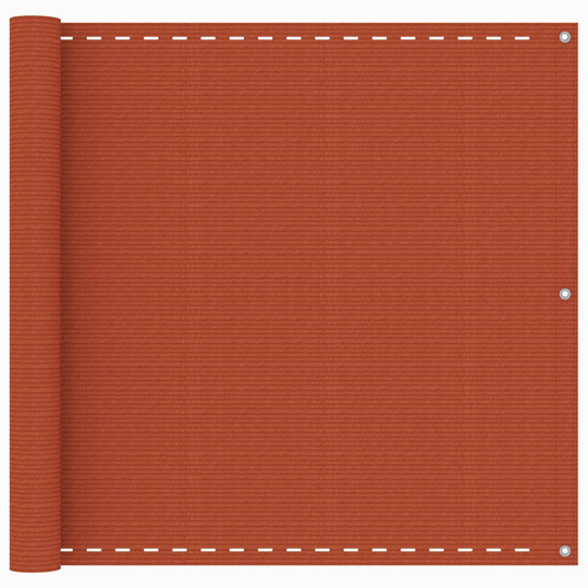 vidaXL Parvekkeen suoja oranssi 90x600 cm HDPE