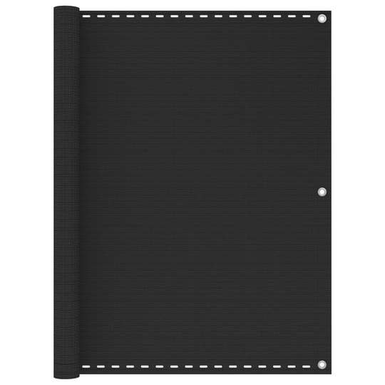 vidaXL Parvekkeen suoja HDPE 120x500 cm antrasiitti
