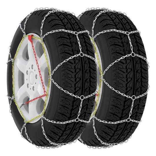 vidaXL Autonrenkaiden lumiketjut 2 kpl 16 mm SUV 4x4 koko 400