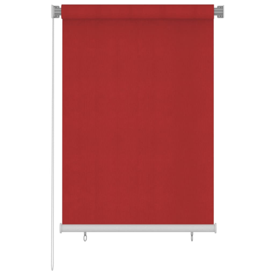 vidaXL Rullaverho ulkotiloihin 100x140 cm punainen HDPE