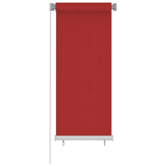 vidaXL Rullaverho ulkotiloihin 60x140 cm punainen HDPE