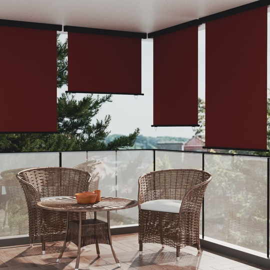vidaXL Parvekkeen sivumarkiisi 117x250 cm ruskea