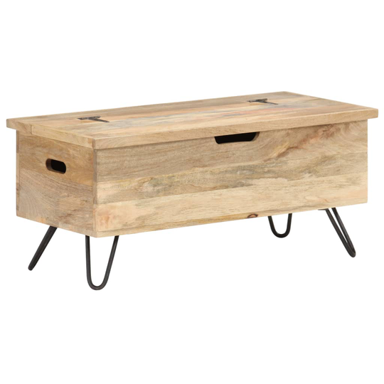 vidaXL Arkku 90x40x45 cm täysi mangopuu