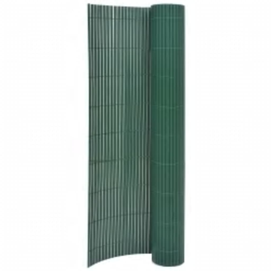 vidaXL Kaksipuolinen puutarha-aita 110x500 cm vihreä