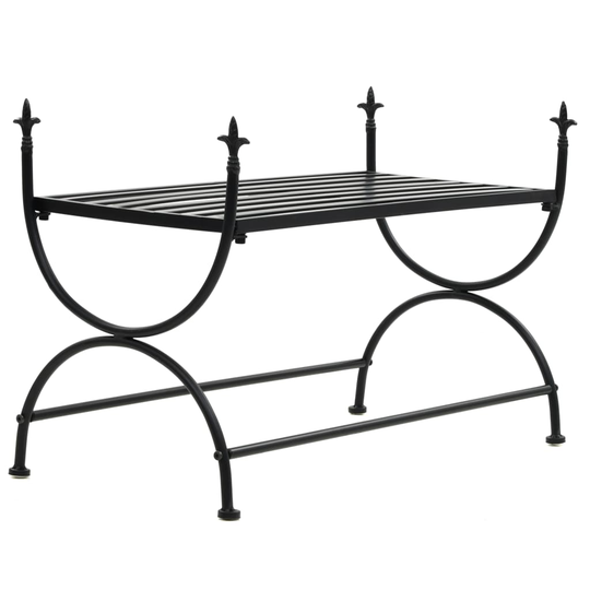 vidaXL Penkki vintagetyyli metalli 83x42x55 cm musta