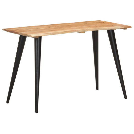 vidaXL Sohvapöytä elävät reunat 120x60x75 cm täysi akaasiapuu