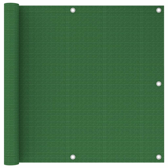 vidaXL Parvekkeen suoja vaaleanvihreä 90x300 cm HDPE