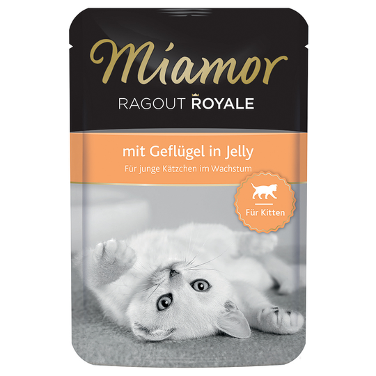 Miamor Ragout Royale Kitten 22 x 100 g - siipikarja
