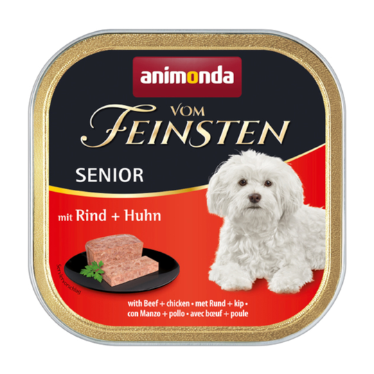 6 x 150 g Animonda vom Feinsten koiranruoka: 5 + 1 kaupan päälle! - Senior: nauta & kana
