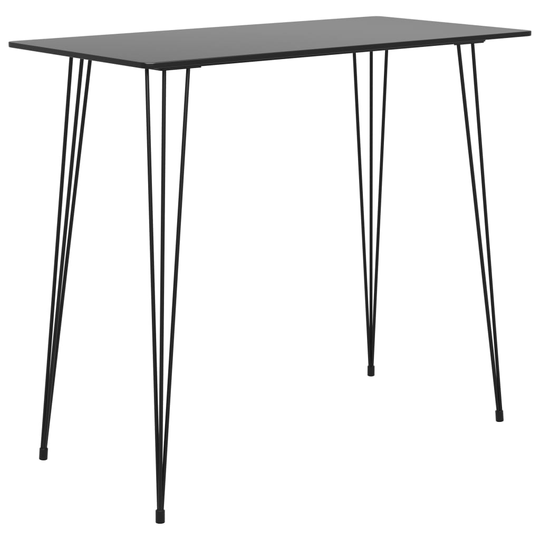 vidaXL Baaripöytä musta 120x60x105 cm