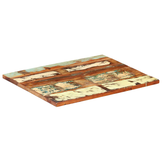 vidaXL Suorakulmainen pöytälevy 60x70 cm 25-27 mm täysi kierrätyspuu