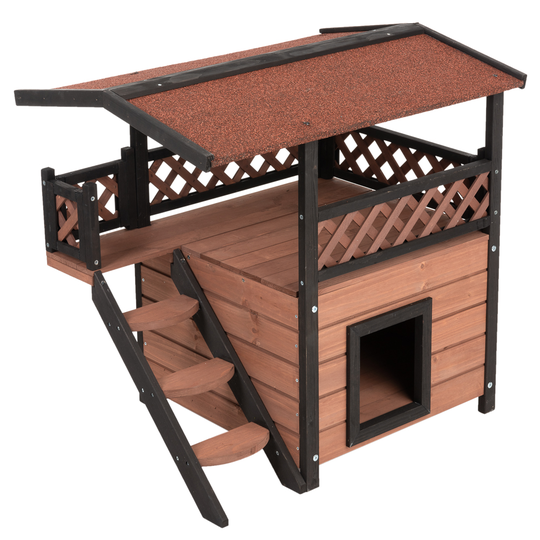 Maisonette-lemmikintalo - P 77 x L 56,4 x K 72,4 cm