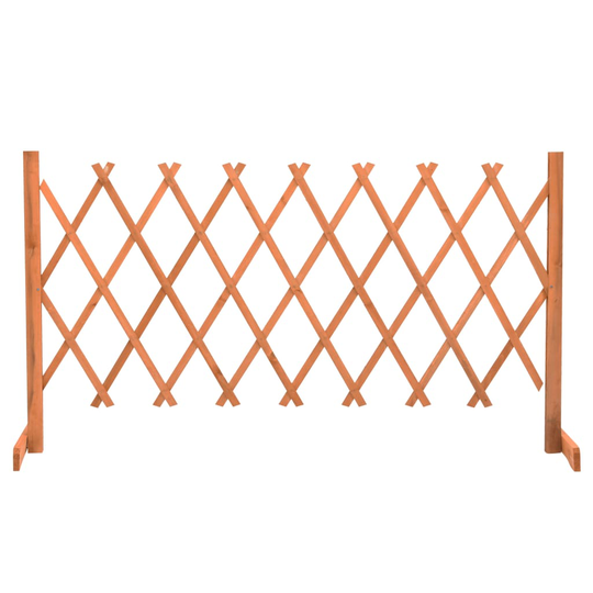 vidaXL Puutarhan säleikköaita oranssi 150x80 cm täysi kuusi