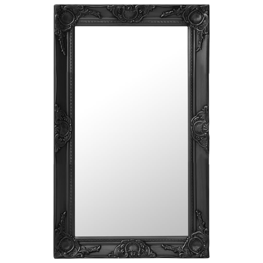 vidaXL Seinäpeili barokkityylinen 50x80 cm musta