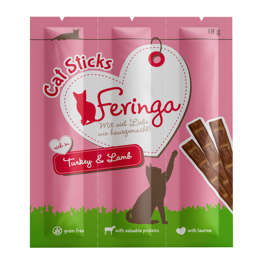 Feringa Sticks -säästöpakkaus 36 x 6 g - Turkey & Lamb
