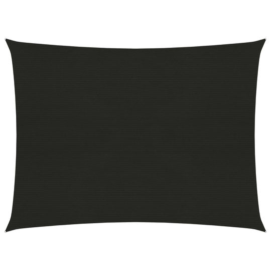 vidaXL Aurinkopurje 160 g/m² musta 3,5x4,5 m HDPE
