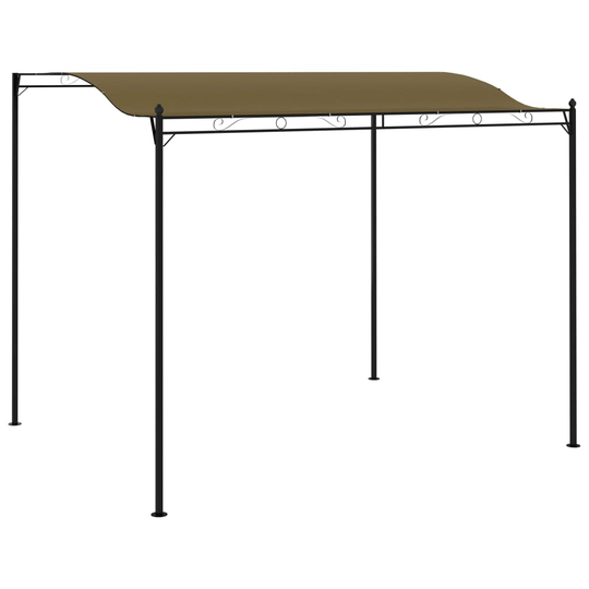 vidaXL Aurinkokatos 3x2,5 m ruskeanharmaa 180 g/m²