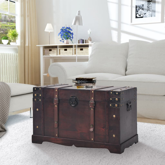 vidaXL Vintage Aarrearkku Puu 66x38x40 cm
