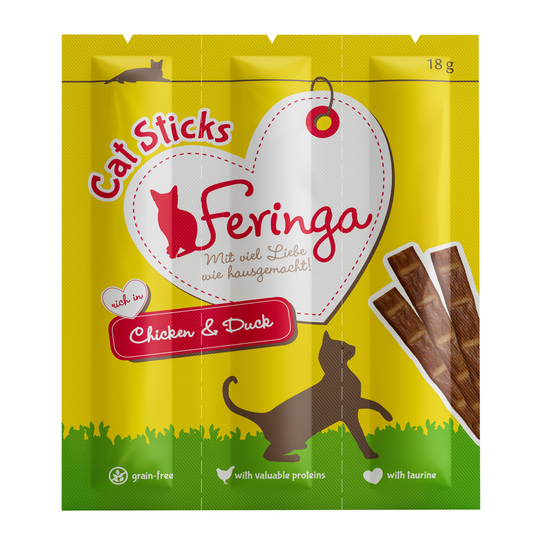 Feringa Sticks -säästöpakkaus 36 x 6 g Chicken & Duck