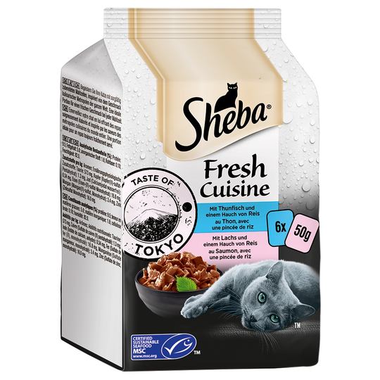 Sheba Fresh Cuisine Taste of Tokyo (MSC) 6 x 50 g - tonnikala & lohi
