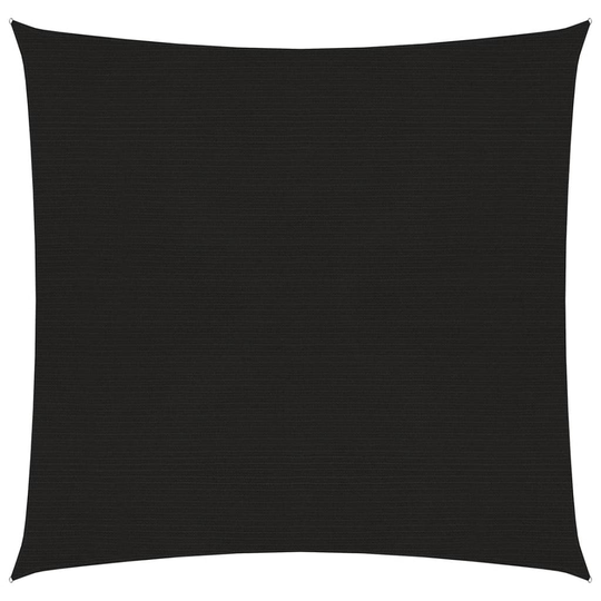 vidaXL Aurinkopurje 160 g/m² musta 3x3 m HDPE